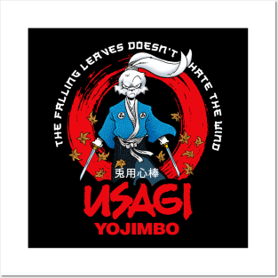 Usagi Yojimbo Falling leaves Posters and Art